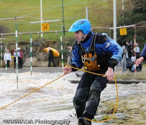 White water safety and rescue volunteers