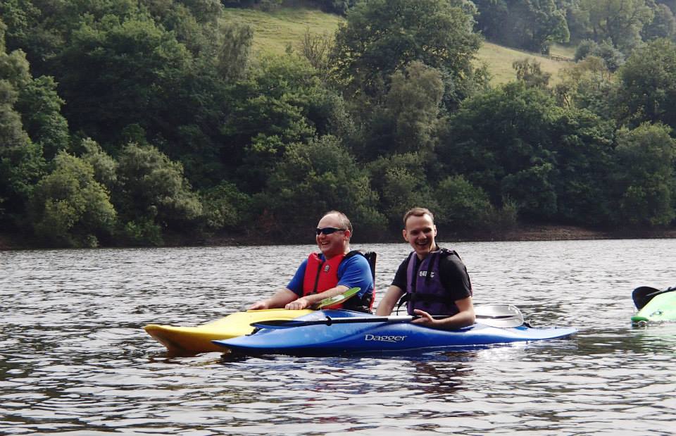 Kayaking course in the Peak District