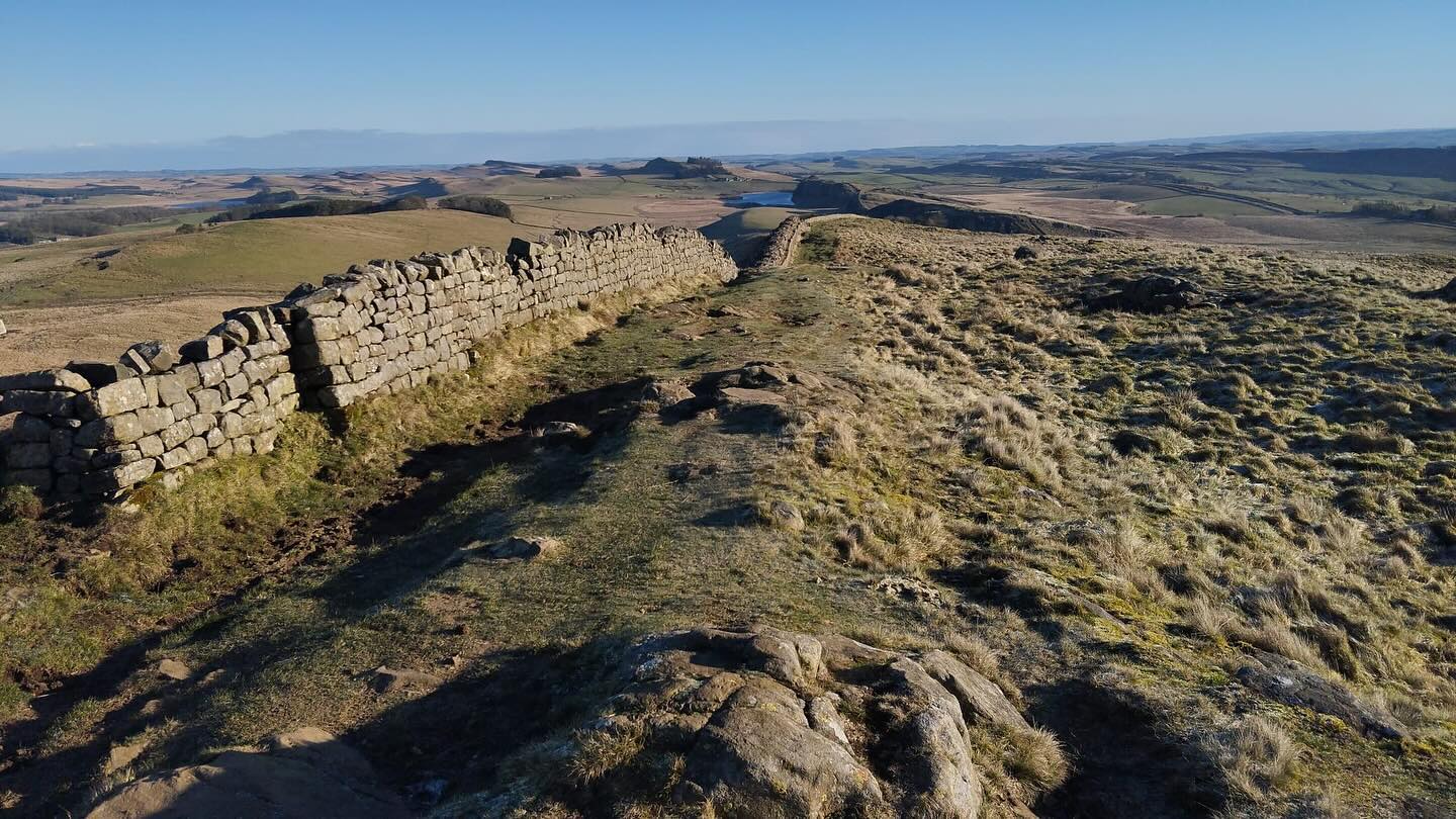 Perfect winter day at Steel Rigg,  Northumberland